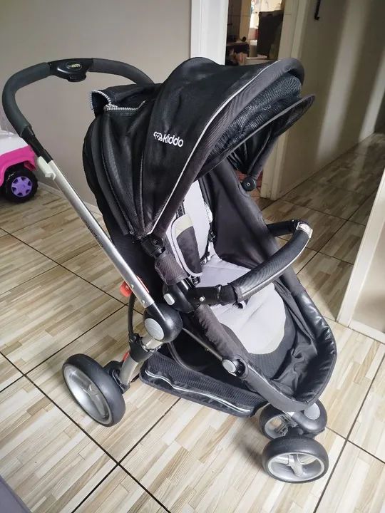 Carrinho de Bebê Kiddo Compass II Preto  - Foto 2