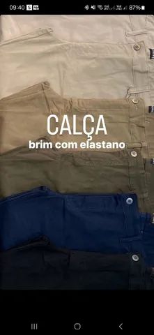 Calças Brim c/ Lycra Masculinas - Foto 2