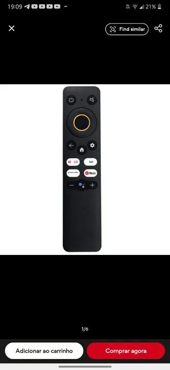 Controle realme stick 4k em otimo estado - Foto 6
