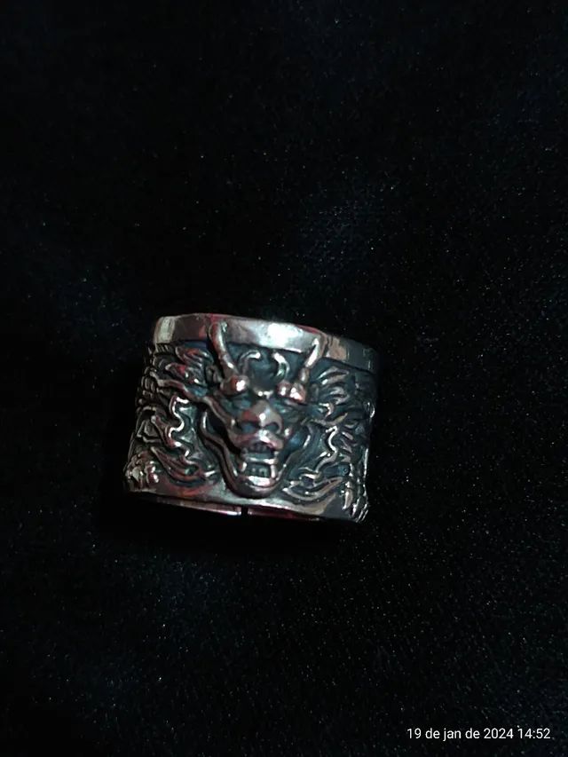 ANEL DRAGÃO CHINÊS PRATA 950!!!