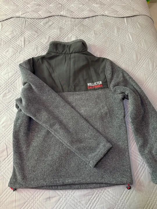 Casaco blusa fleece cinza - Foto 2