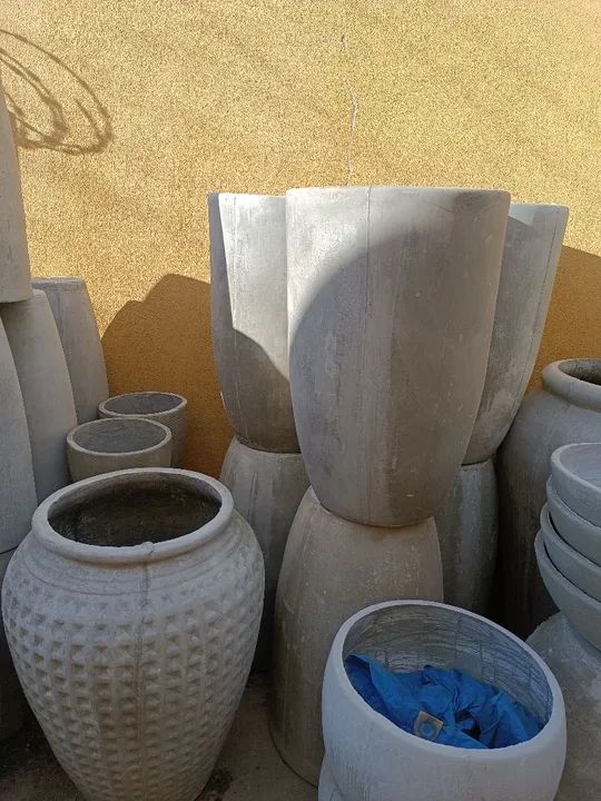 Vasos de cimento com fibra para jardim  - Foto 2