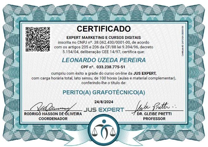 Perito Judicial Grafotécnico Jus Expert + Assistente Técnico + Documentoscopia - Foto 3