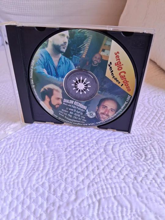 Conjunto com 3 CDs de Música Cristã (Sem Capa) - Foto 2
