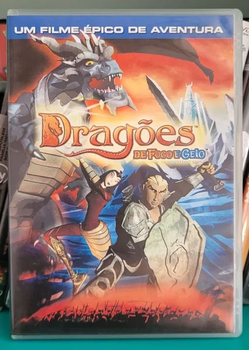 DVD Filme Desenho Dragões de Fogo e Gelo Original