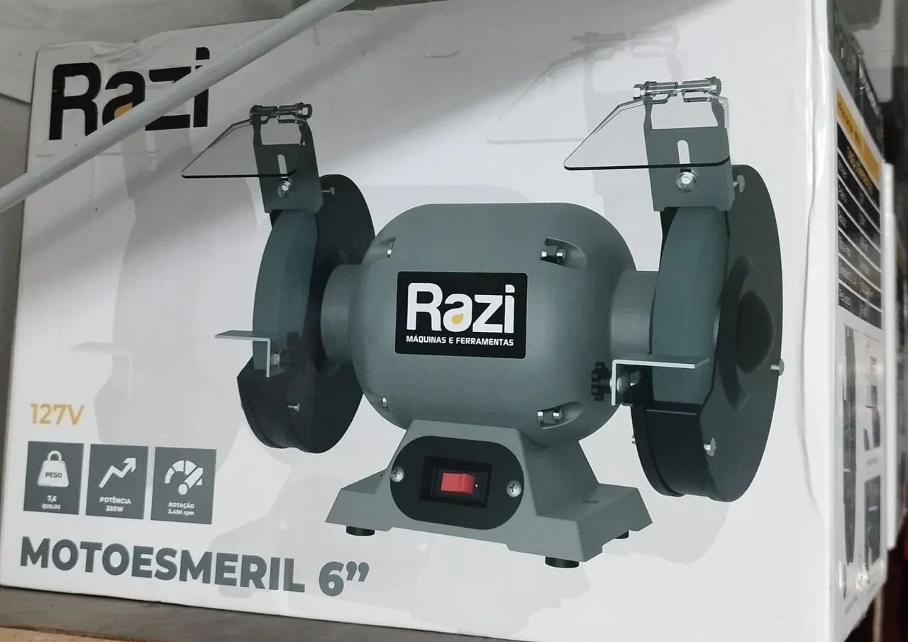 Moto esmeril 6'' Razi 127V - Novo