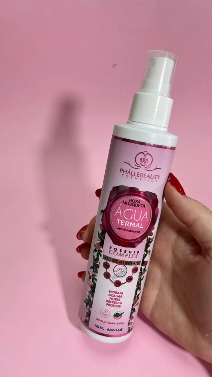Água Termal Rosa Mosqueta - Phallebeauty Cosmetics