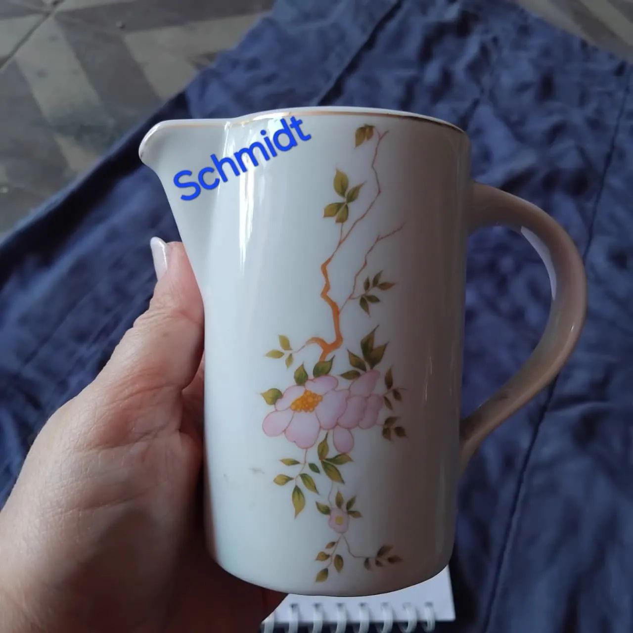 Leiteira porcelana Schmidt 