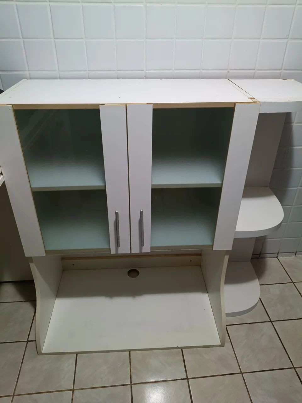 Armário de cozinha branco 