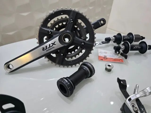 Grupo bike shimano XTR M970 - 3x9 velocidades (impecavel e itens