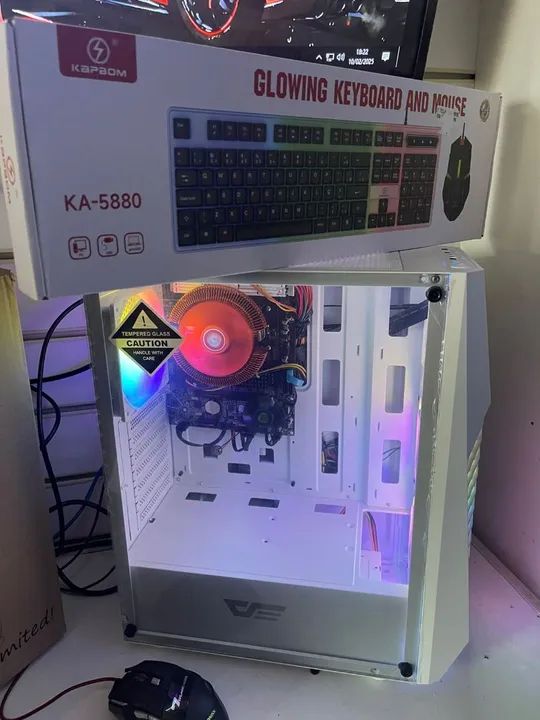 Pc Gamer Fx Branco Luxo Novo Lacrado na Caixa  - Foto 3