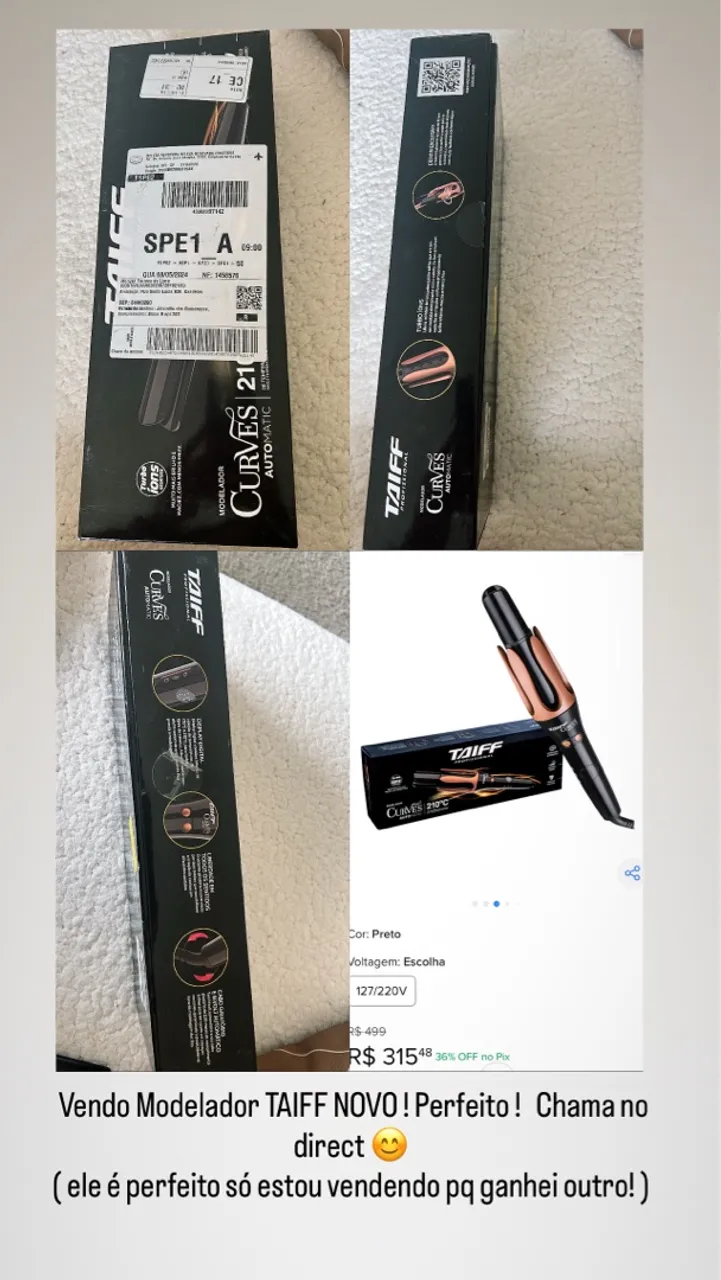 Modelador de Cachos Taiff Curves 21 Automático
