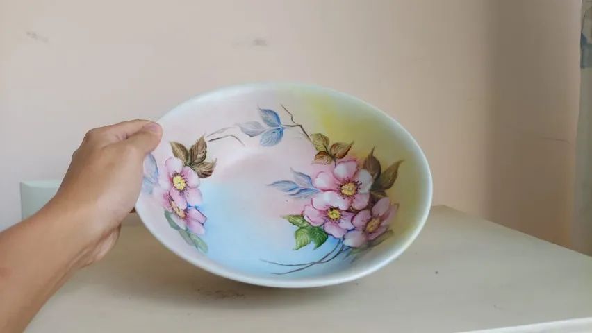 Saladeira pintada à mão - Foto 3
