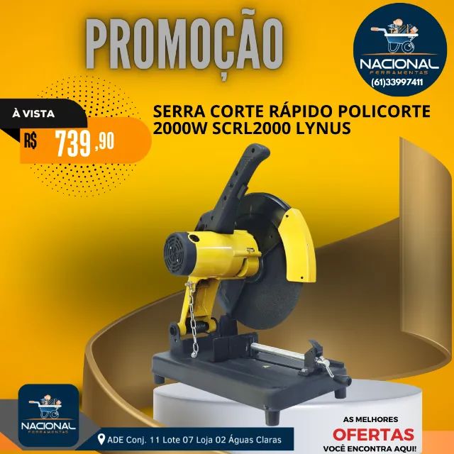Serra De Corte Rápido SCRL 2000 14 Polegada 220V - Lynus