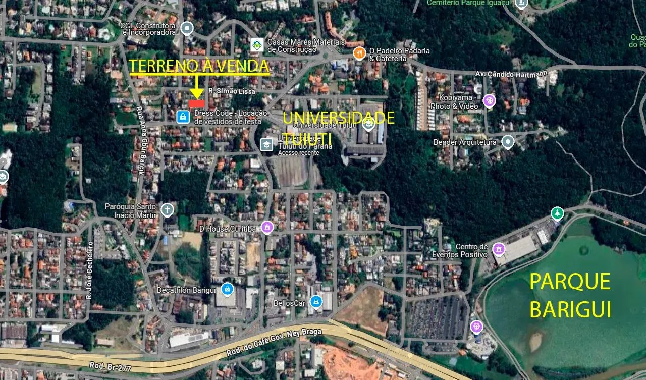 TERRENO RESIDENCIAL NO BAIRRO SANTO INACIO EM CURITIBA