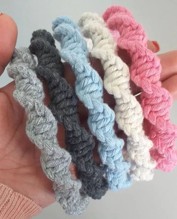 Tiara em macramê infantil - amarela - Foto 3