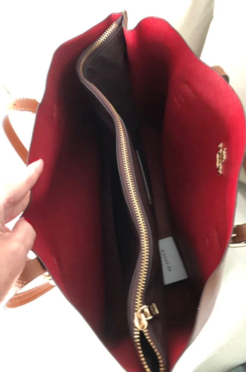 BOLSA COACH MARROM SEM USO - Foto 2