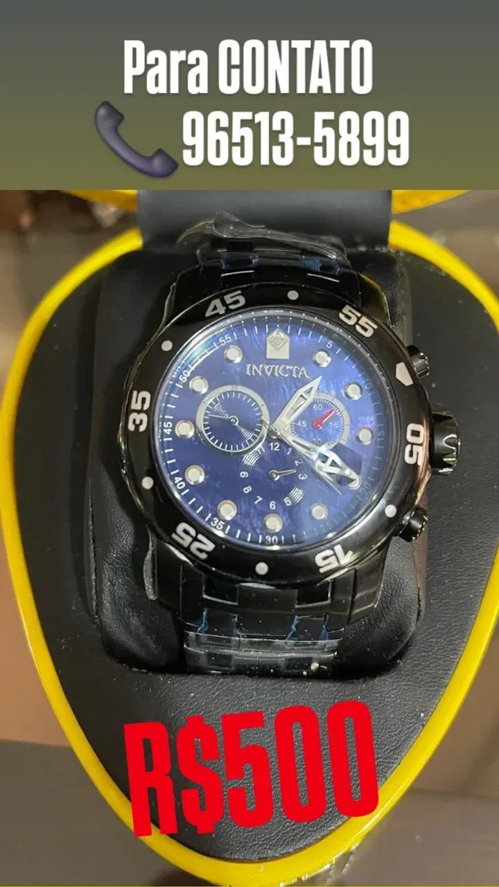 Relógio INVICTA PRO DIVER FUNCIONAL ALL BLACK  - Foto 5