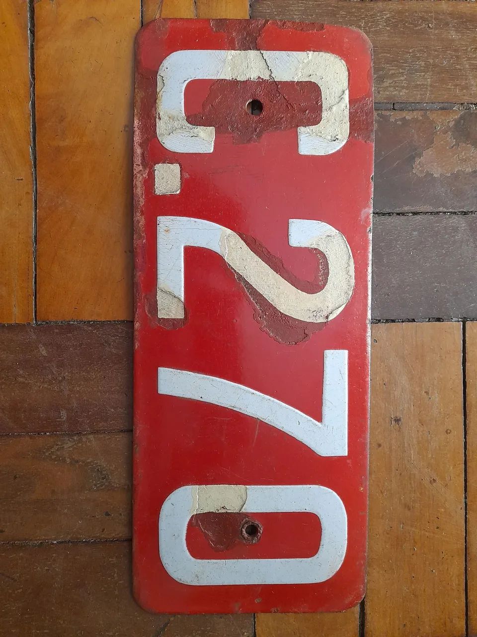 Placa de Carro da Década 1920