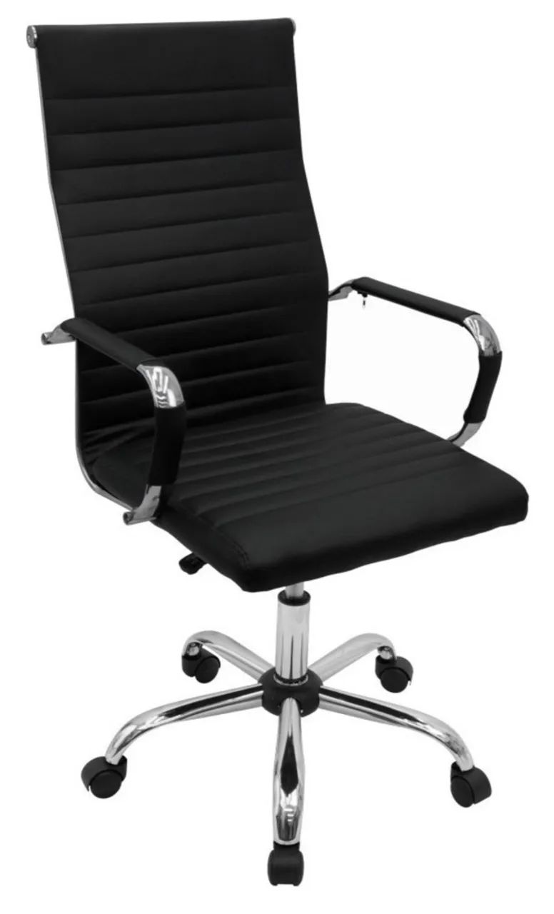 Cadeira de Escritório Executiva Giratória Preta - LOJA IKONMIXOFFICE  - Foto 2