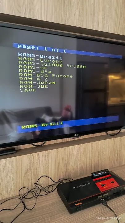 Master System 2 Tec Toy com 2 controles originais + Everdrive c/todos os jogos + brinde - Foto 3