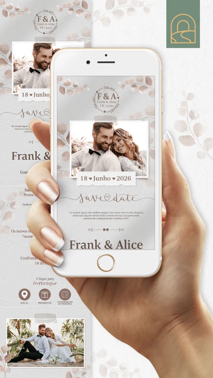Convite de Casamento Digital e Interativo  - Foto 4