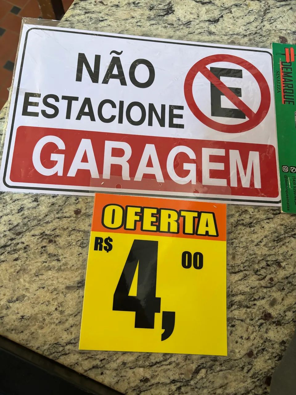 PLACA DE PROIBIDO ESTACIONAR só 4 reais CADA UNIDADE  - Foto 3