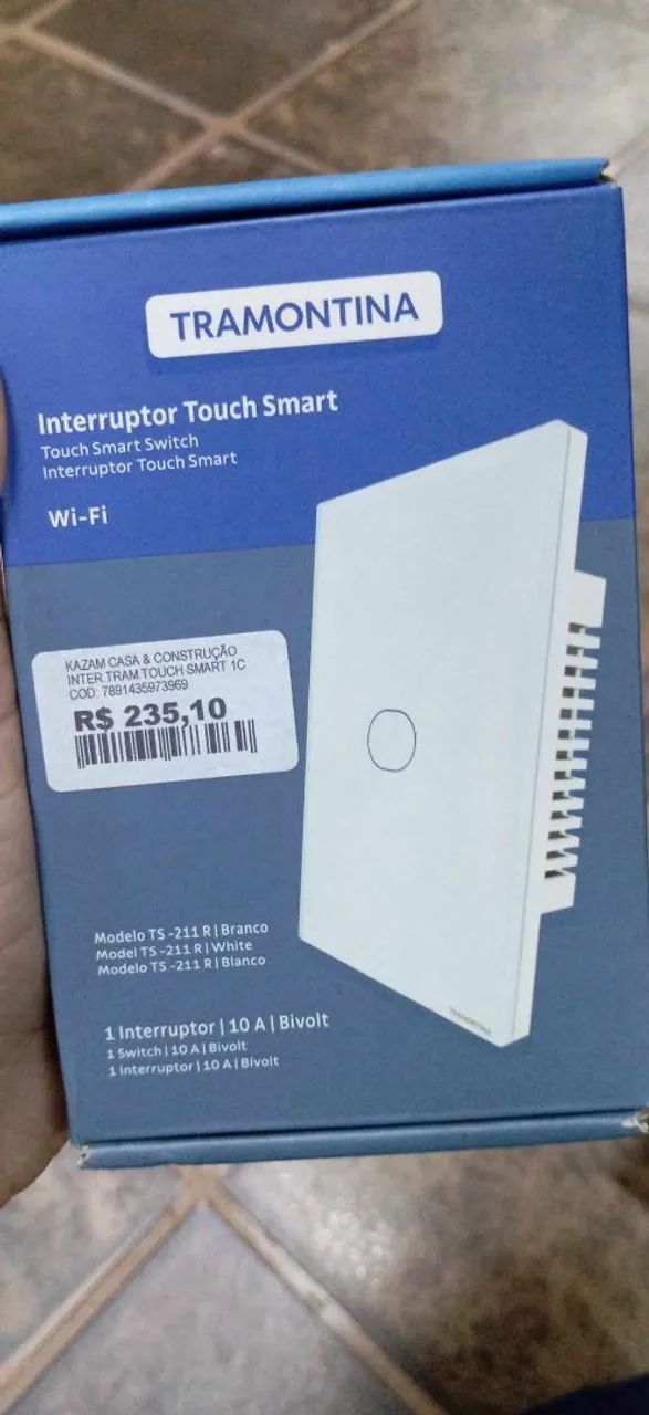 Interruptor Touch Smart Tramontina Wi-Fi - Foto 2