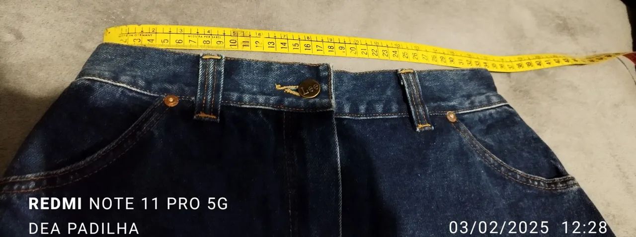 Saia Jeans Midi Vintage - Lee - Foto 4