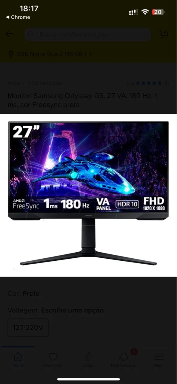 Monitor Samsung Odyssey G3 27