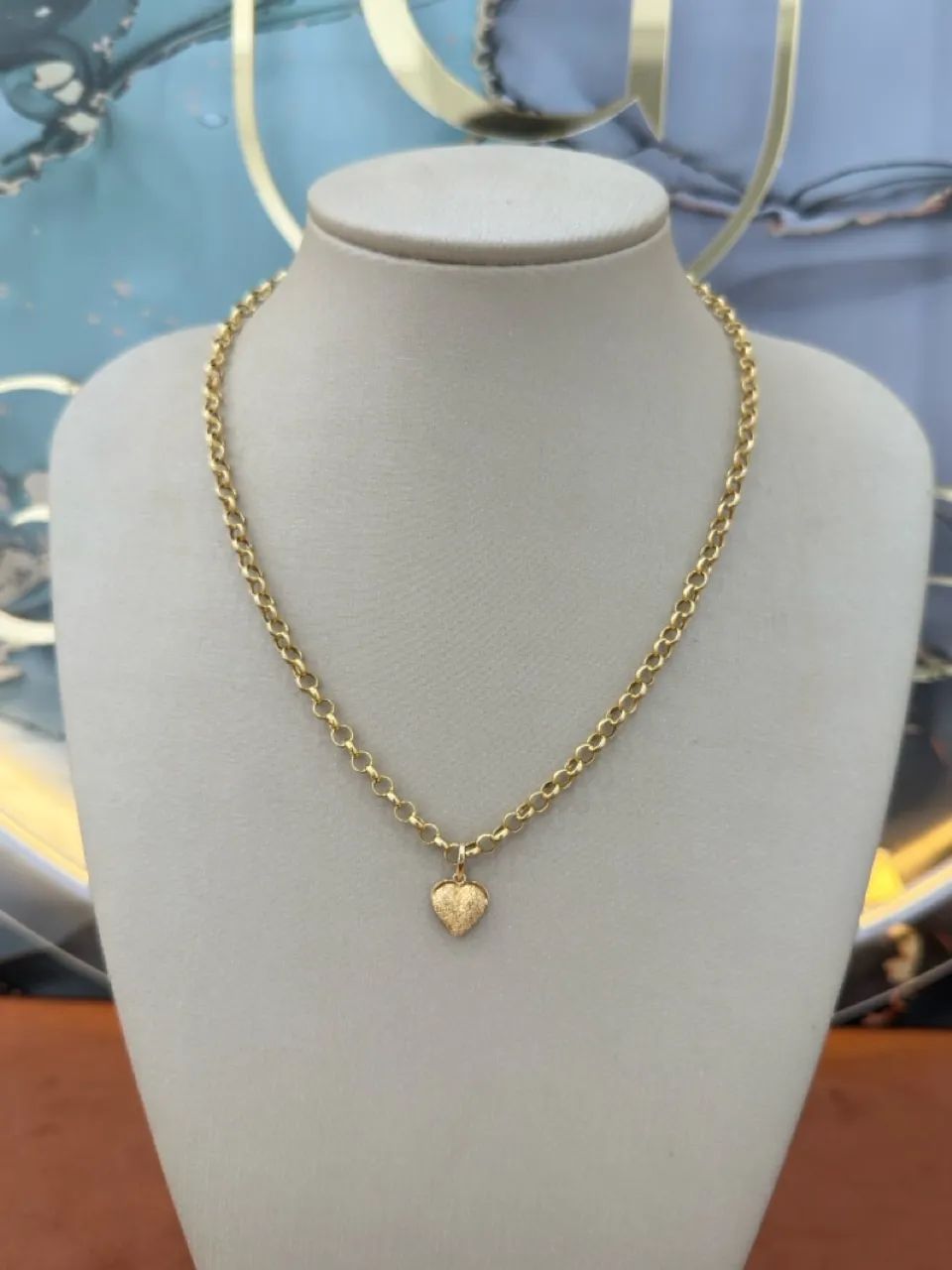 Cordão de ouro elo português + pingente 7.4g novo !!! - Foto 3