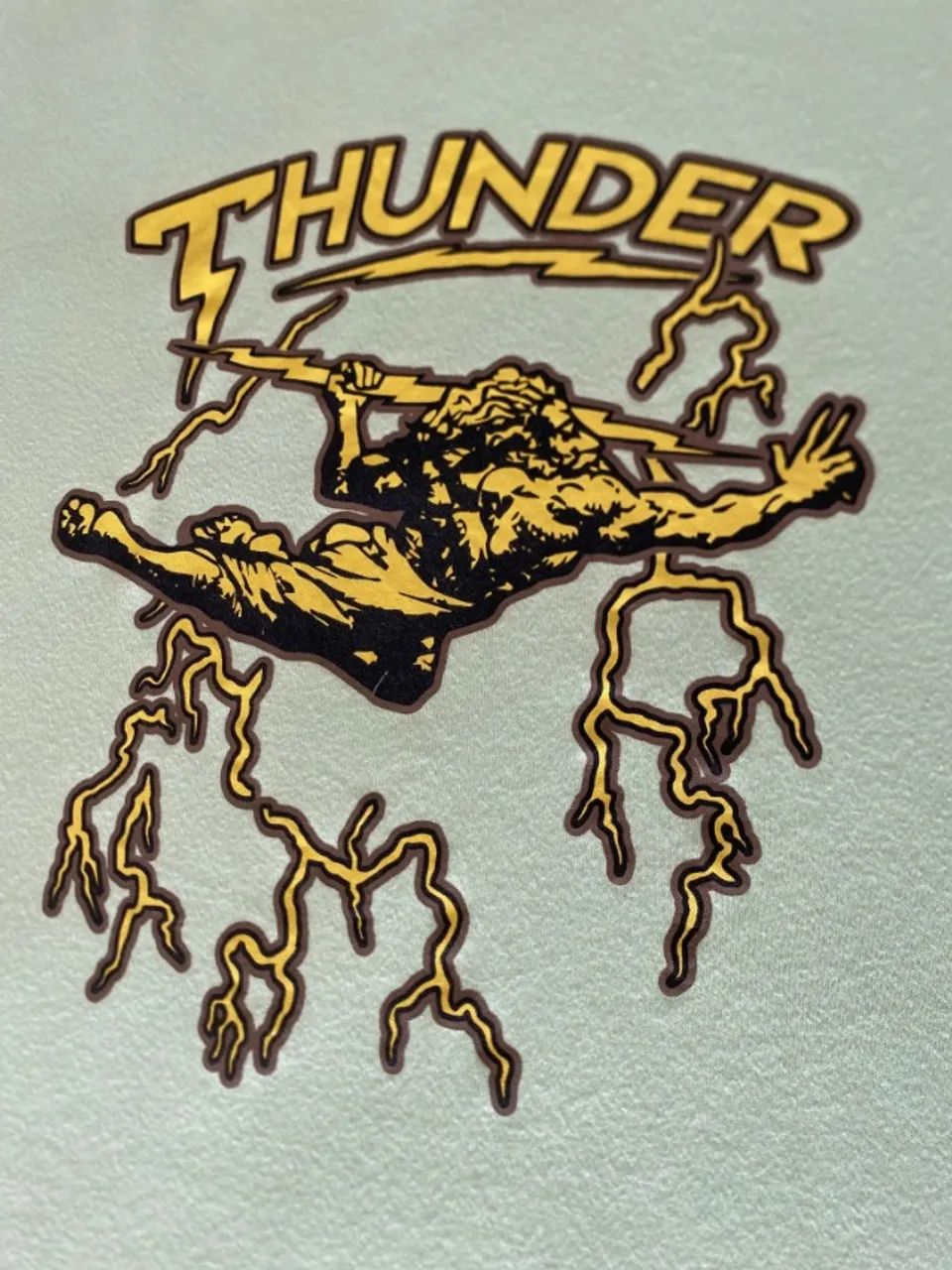 [USADA 1 VEZ] Camiseta Thunder God verde - M - Foto 3