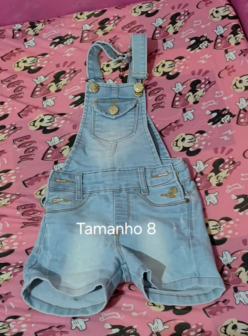 Vendo calça, jardineira e macacão infantil (menina)
