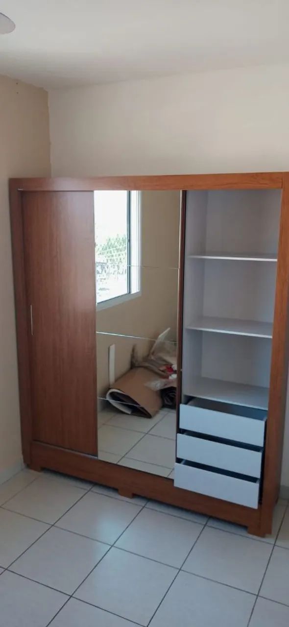 Guarda-roupa de casal com espelho - Foto 5