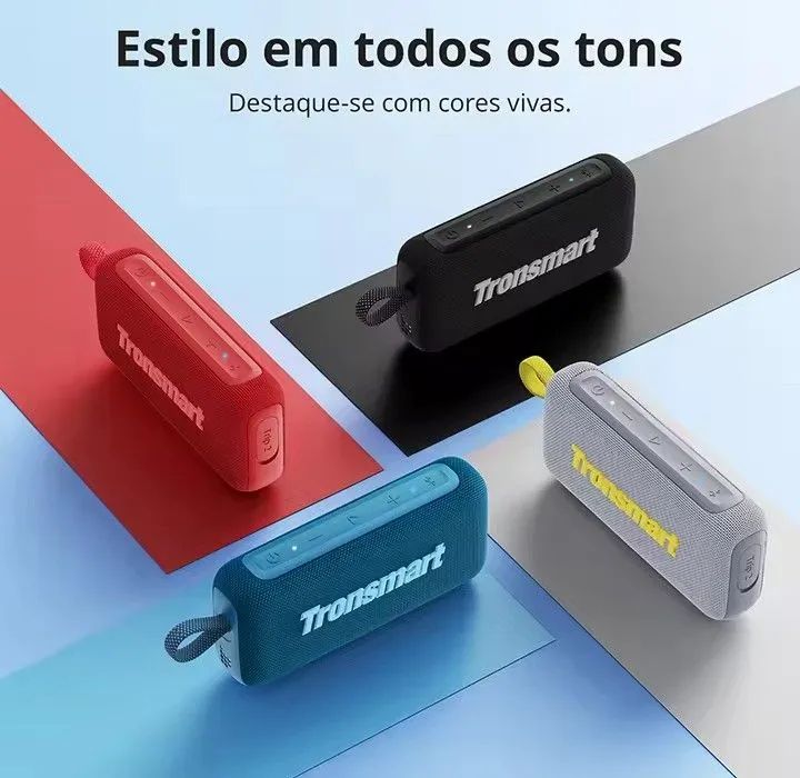 Caixa de som Bluetooth Tronsmart Trip2 (Azul) - Foto 5