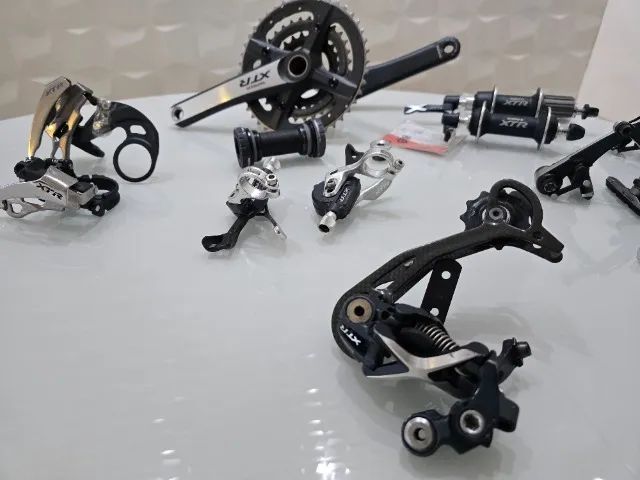 Grupo bike shimano XTR M970 - 3x9 velocidades (impecavel e itens