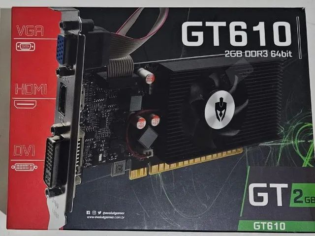 PLACA DE VIDEO GT610 NOVA!