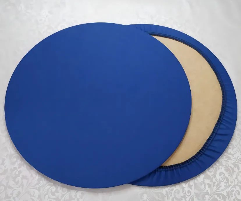 Sousplat Placas de Madeira Redonda - 33cm - Artesanato e decoração  - Foto 3