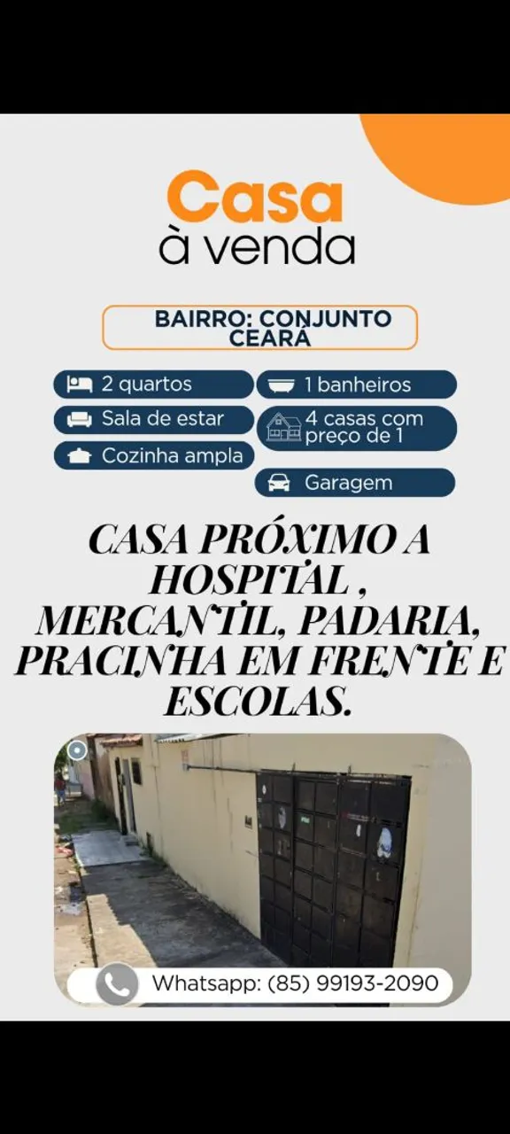 Vendo 4 casa com valor de uma