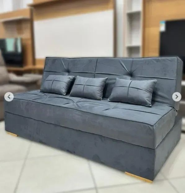 Sofá Cama Itália com Baú 1,88m - Produto Novo!  Pronta Entrega!  