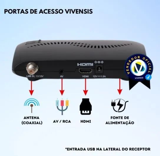 Receptor Digital Vivensis VX10 - Foto 4