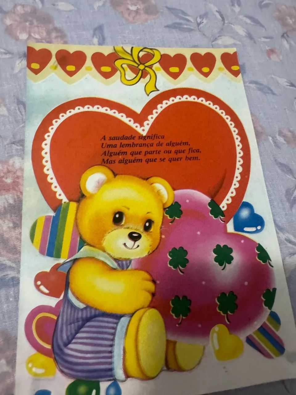 Kit com 4 papéis de carta ursinho , vintage da década de 80/90 - Foto 3