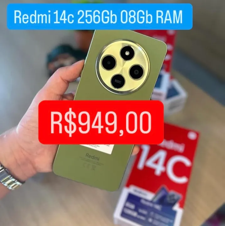 ***Redmi 14c 256GB 8GB RAM - Novo***