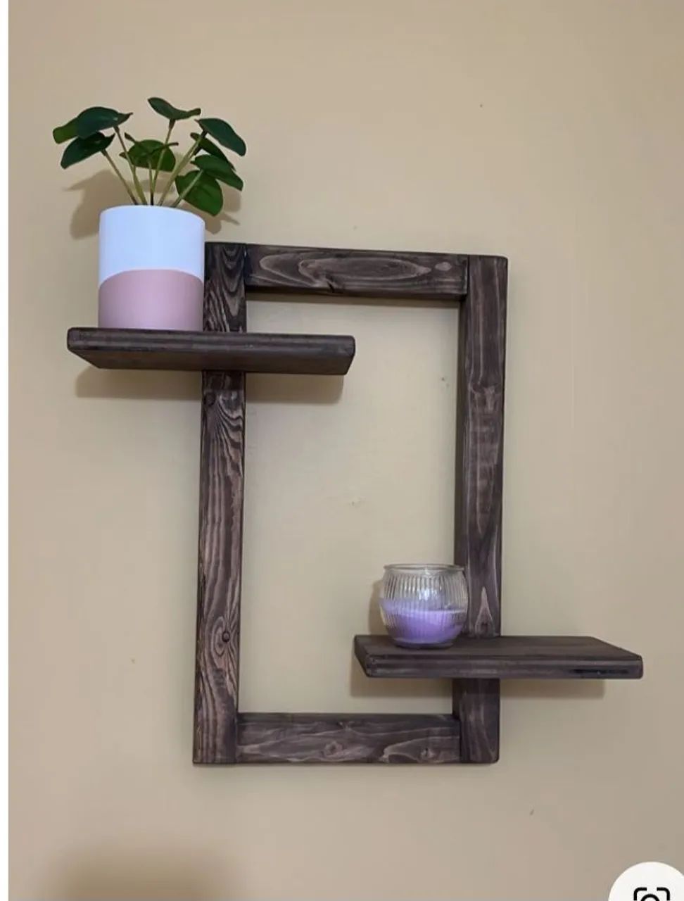 Suporte de Parede para Plantas - 4 Vasos - Madeira - Foto 4