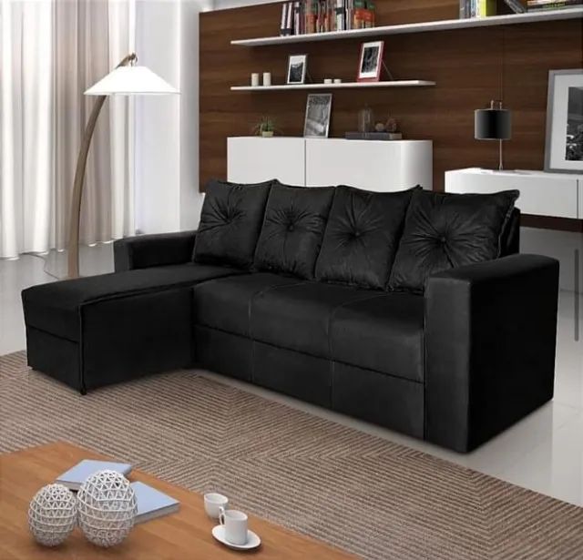 Direto da Fábrica Sofá Prime 2,60m com Chaise (1,40m) - Várias cores disponíveis! - Foto 3