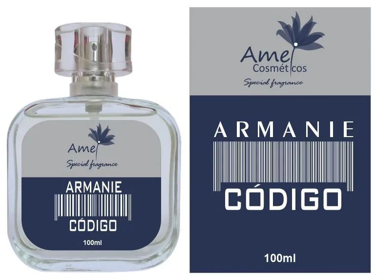 Perfume Armanie Códido Amei Cosméticos 100ml