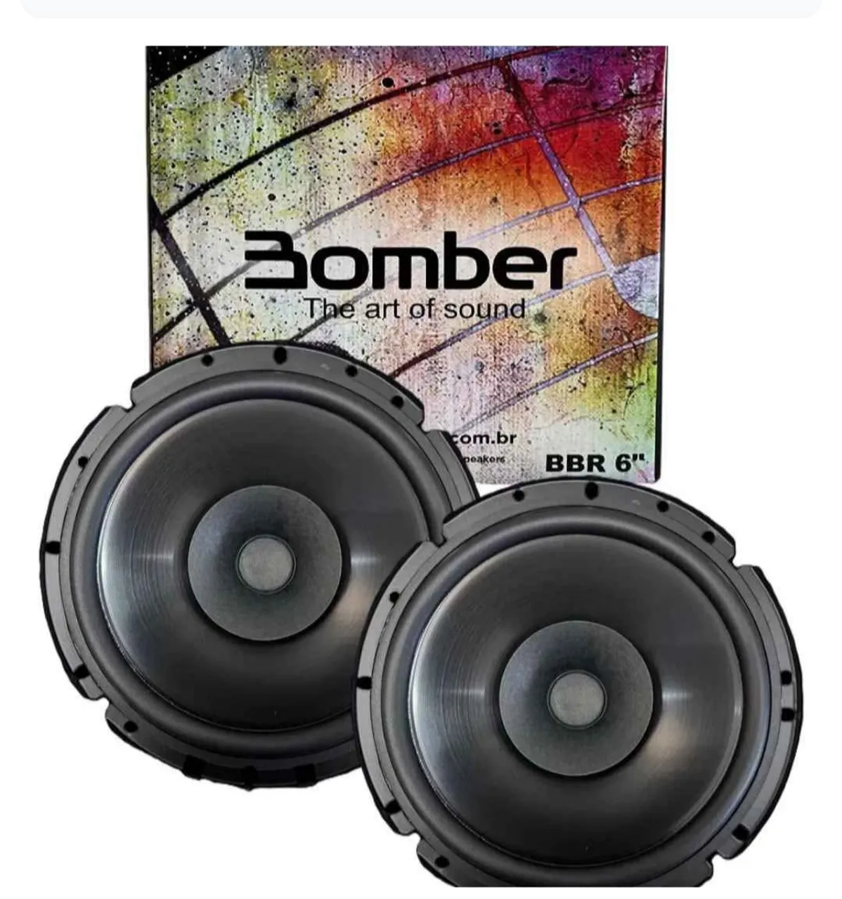Par de Alto-Falantes Bomber BBR 6 Polegadas