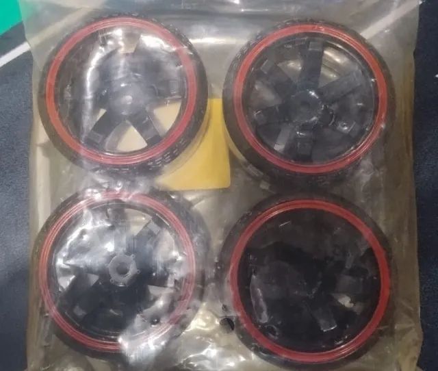 Jogo de 4 rodas com pneus para Drift escala 1/10 