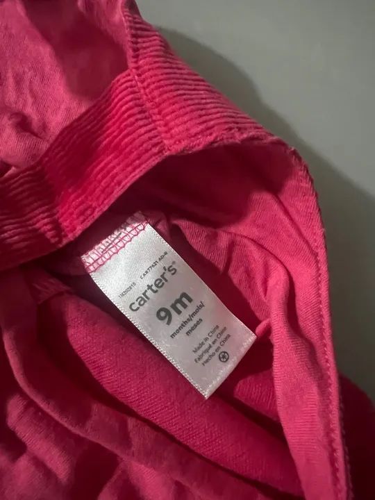 Vestido Jardineira Carters Rosa Bebê - Foto 2