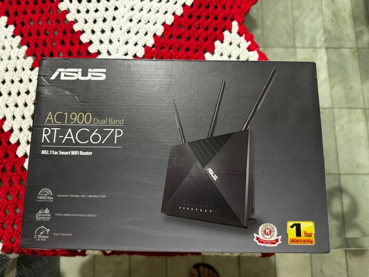 Roteador ASUS RT-AC67P AC1900 Dual Band 802.11ac - Foto 3